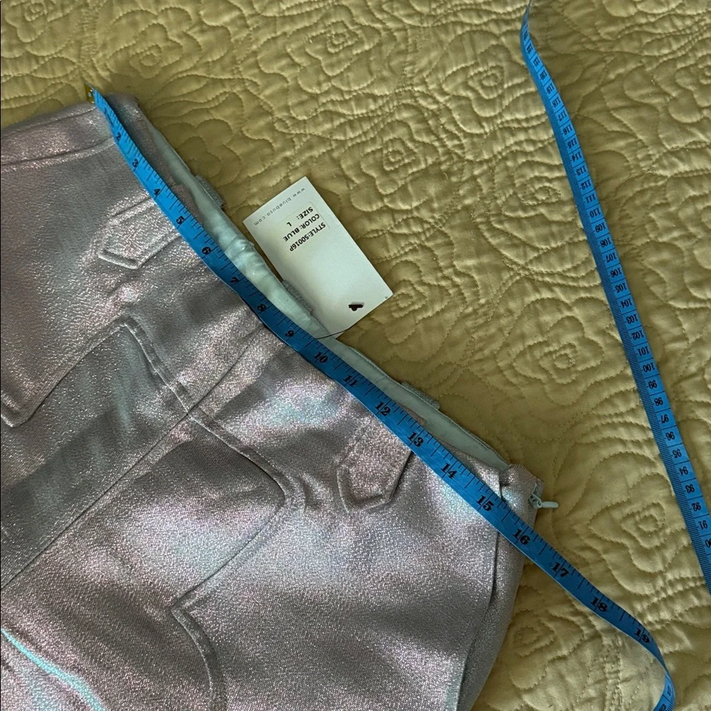 Shimmering Bluebusa Iridescent Pants SzL - Picture 8 of 10